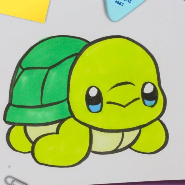 Comment dessiner une tortue kawaii ? Guide complet pour un adorable dessin